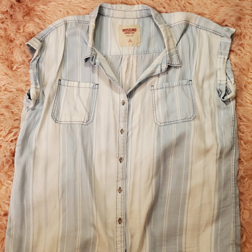 Mossimo Highlow Chambray Top